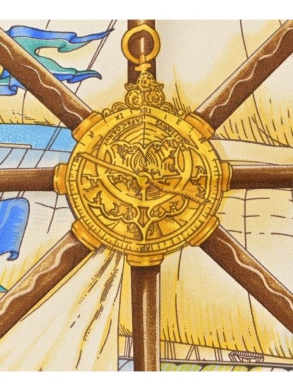 Hermes Bandana Scarf White - Picture 3 of 6